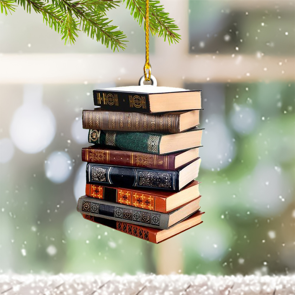 Books Ornament Book Lover Christmas Ornament Gift Ideas For Bookworms