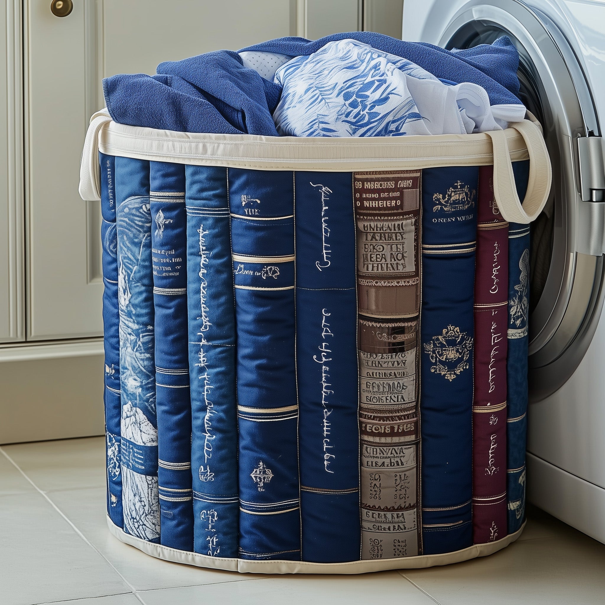 Books Quilted Laundry Basket Anniversary Merch Gift