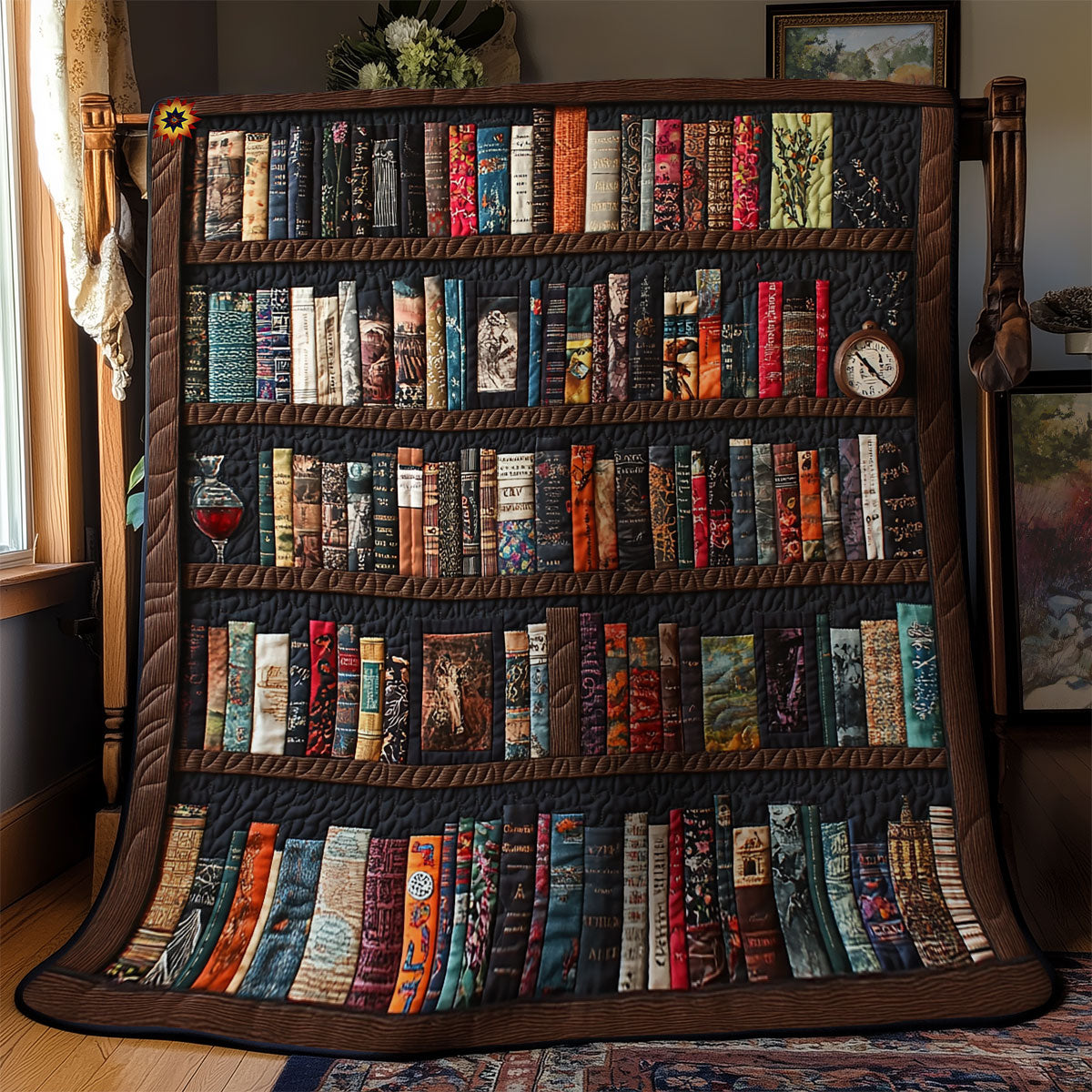 Bookshelf Quilt Blanket King Blanket Meaningful Gifts For Dad From Son