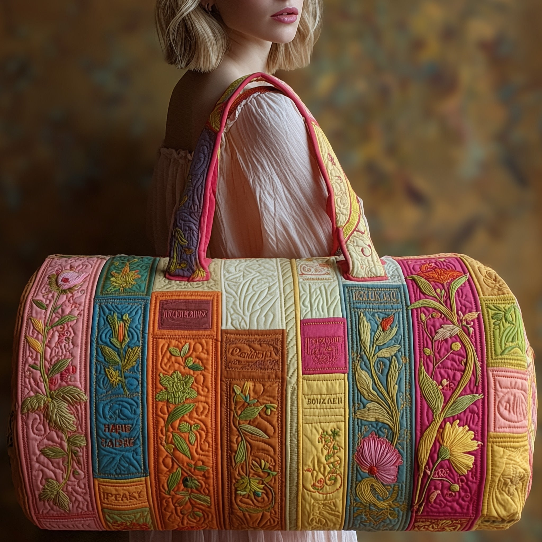 Booktrovert Quilted Duffle Bag Compact And Spacious