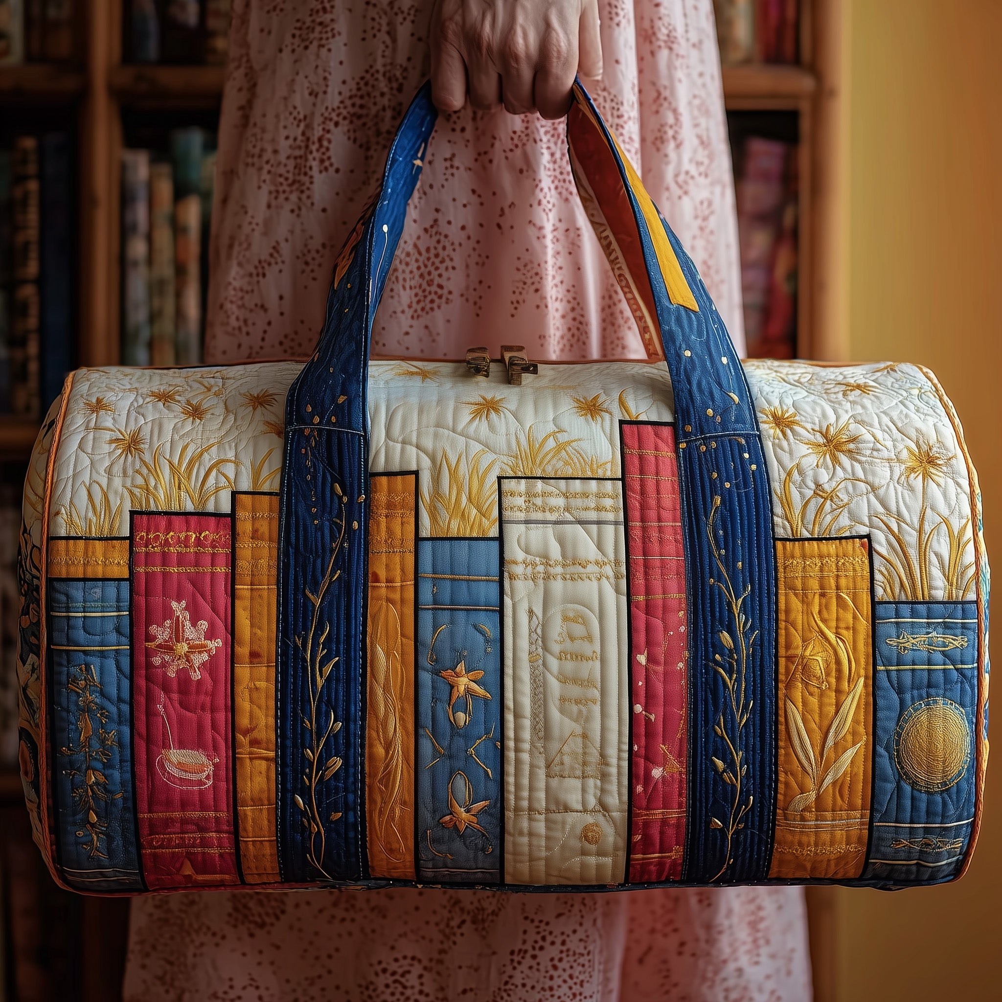 Booktrovert Quilted Duffle Bag Holiday Gift Idea