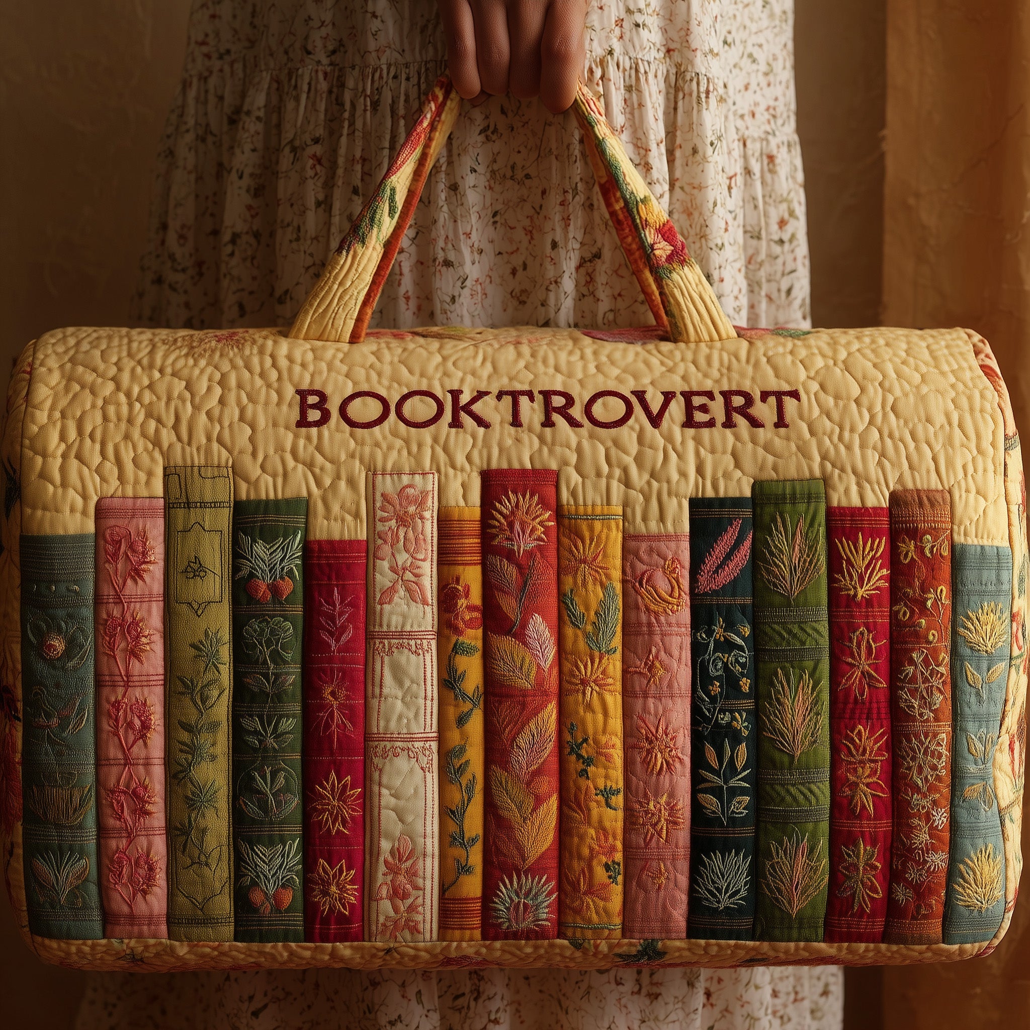 Booktrovert Quilted Duffle Bag Stylish And Practical