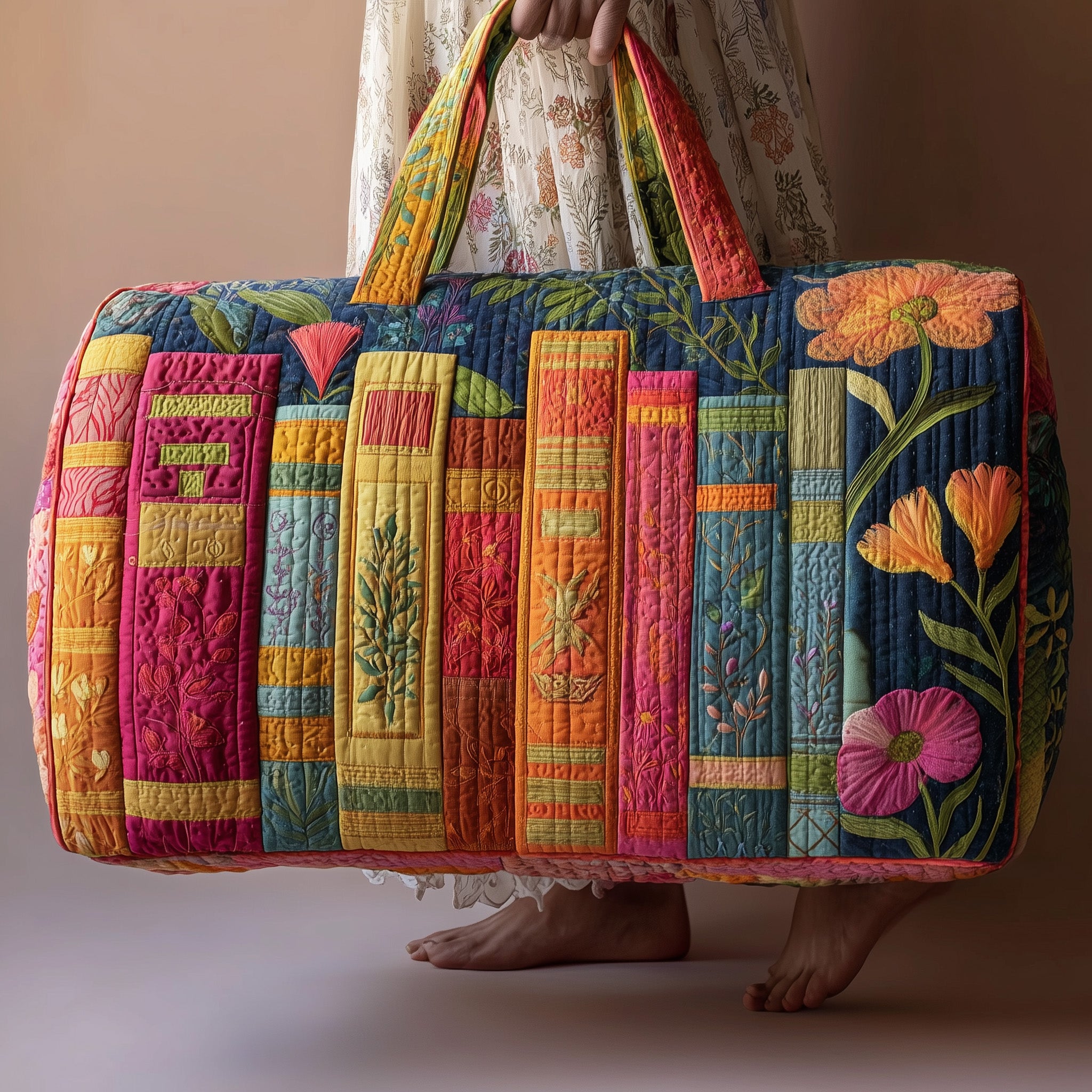 Booktrovert Quilted Duffle Bag Valentine's Day Gift Idea