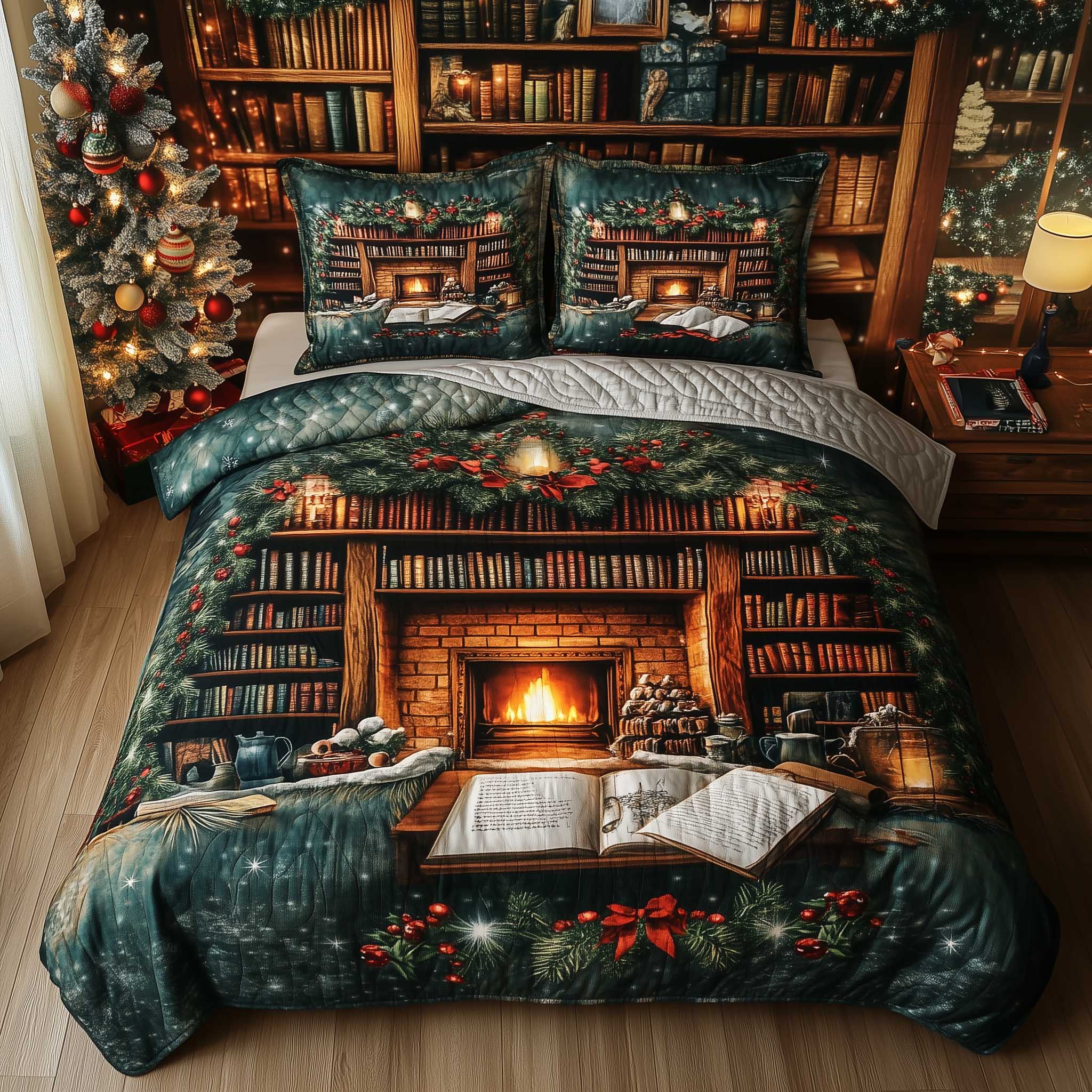 Bookworm Duvet Cover Set Gftoma6204 Beautiful Printed Bedding Set for Home Aesthetics