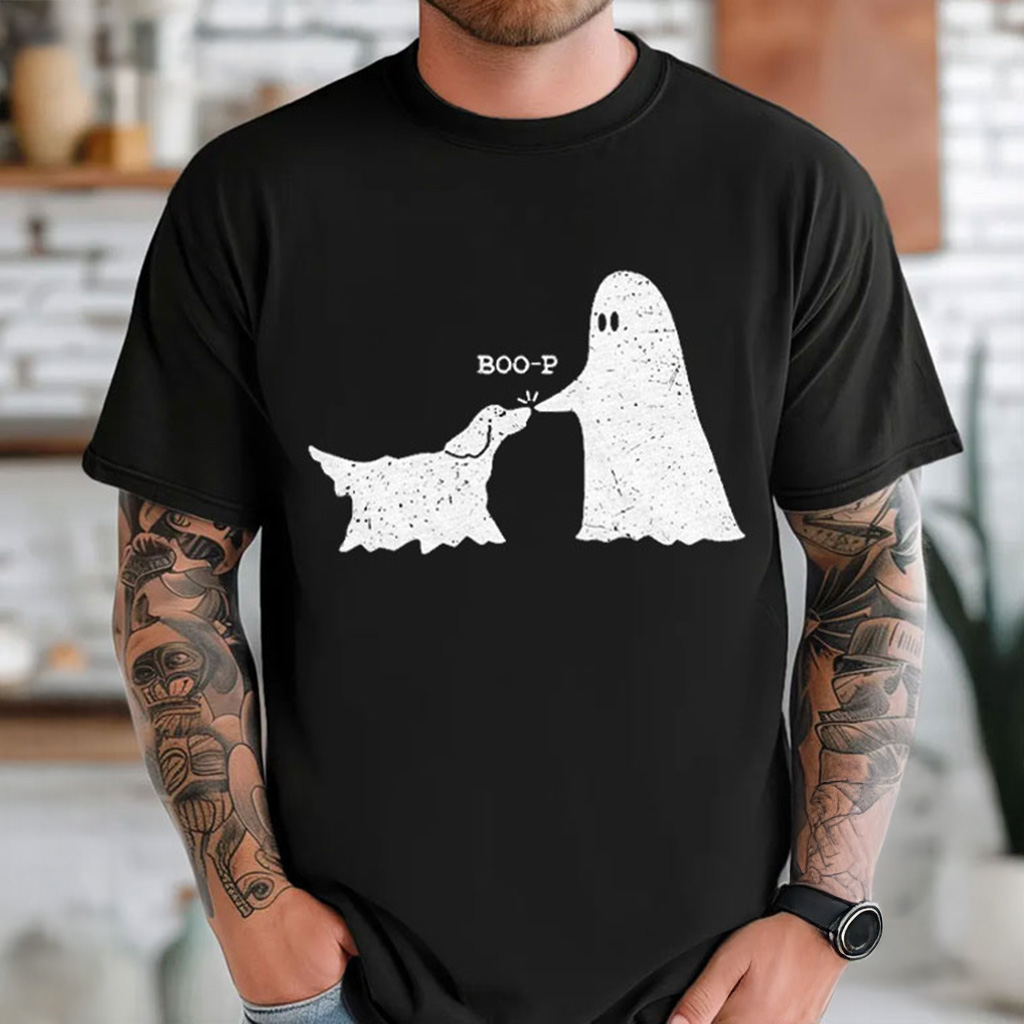 Boop Ghost Dog Funny T-Shirt Christmas Gifts For Friends