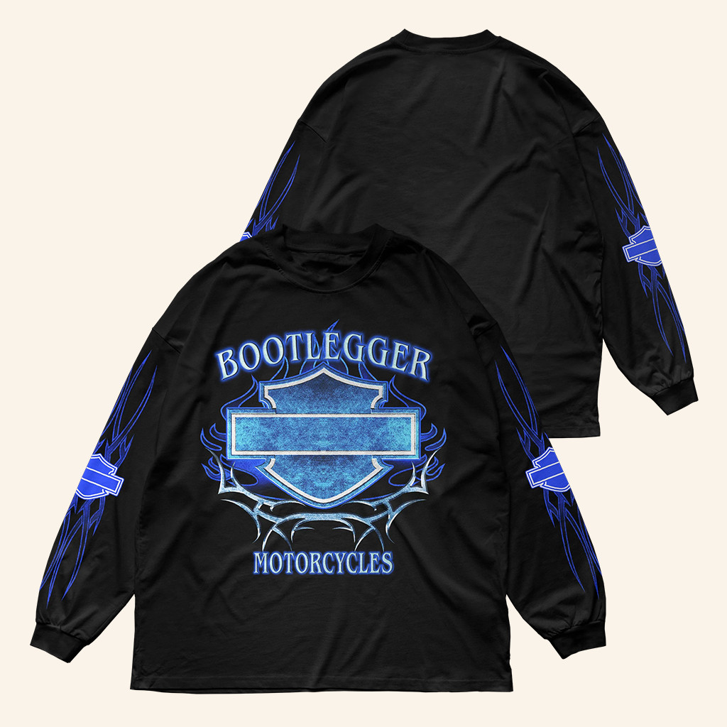 Bootlegger Merch Harley Motorcycle Long Sleeve Shirt Great Gifts For Him