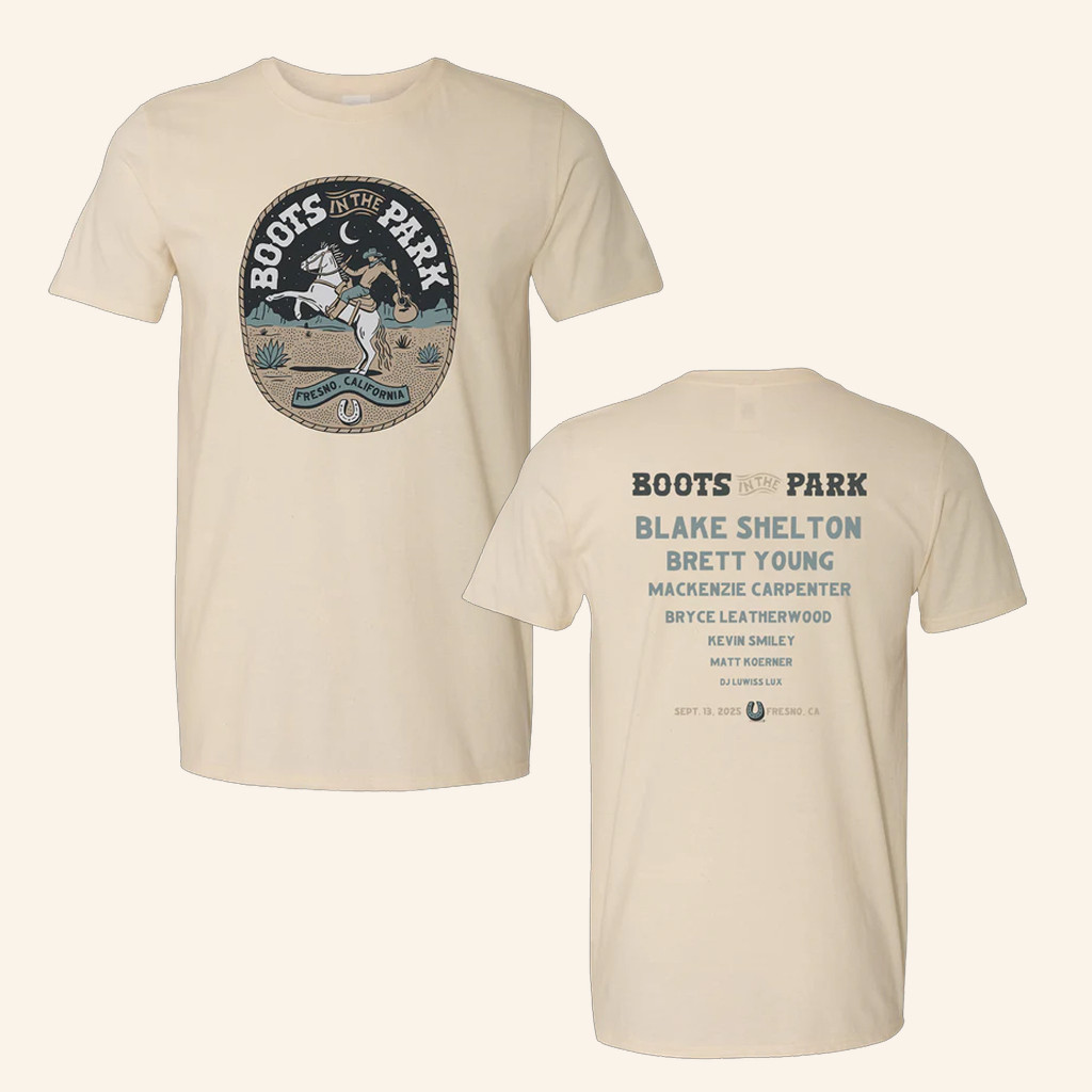 Boots In The Park Merch Boots In The Park Fresno 9 13 T-Shirt Christmas Presents For Boyfriend