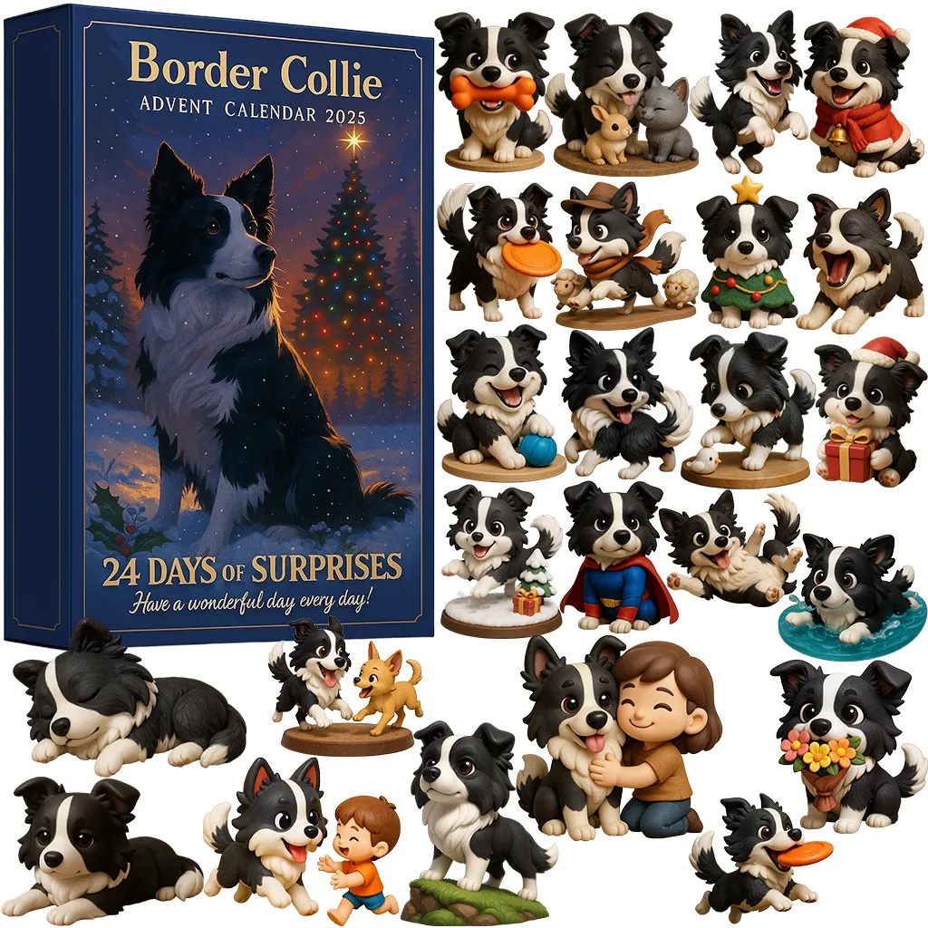 Border Collie Advent Calendar 2025 Dog Advent Calendar Christmas Gifts For Dog Owners