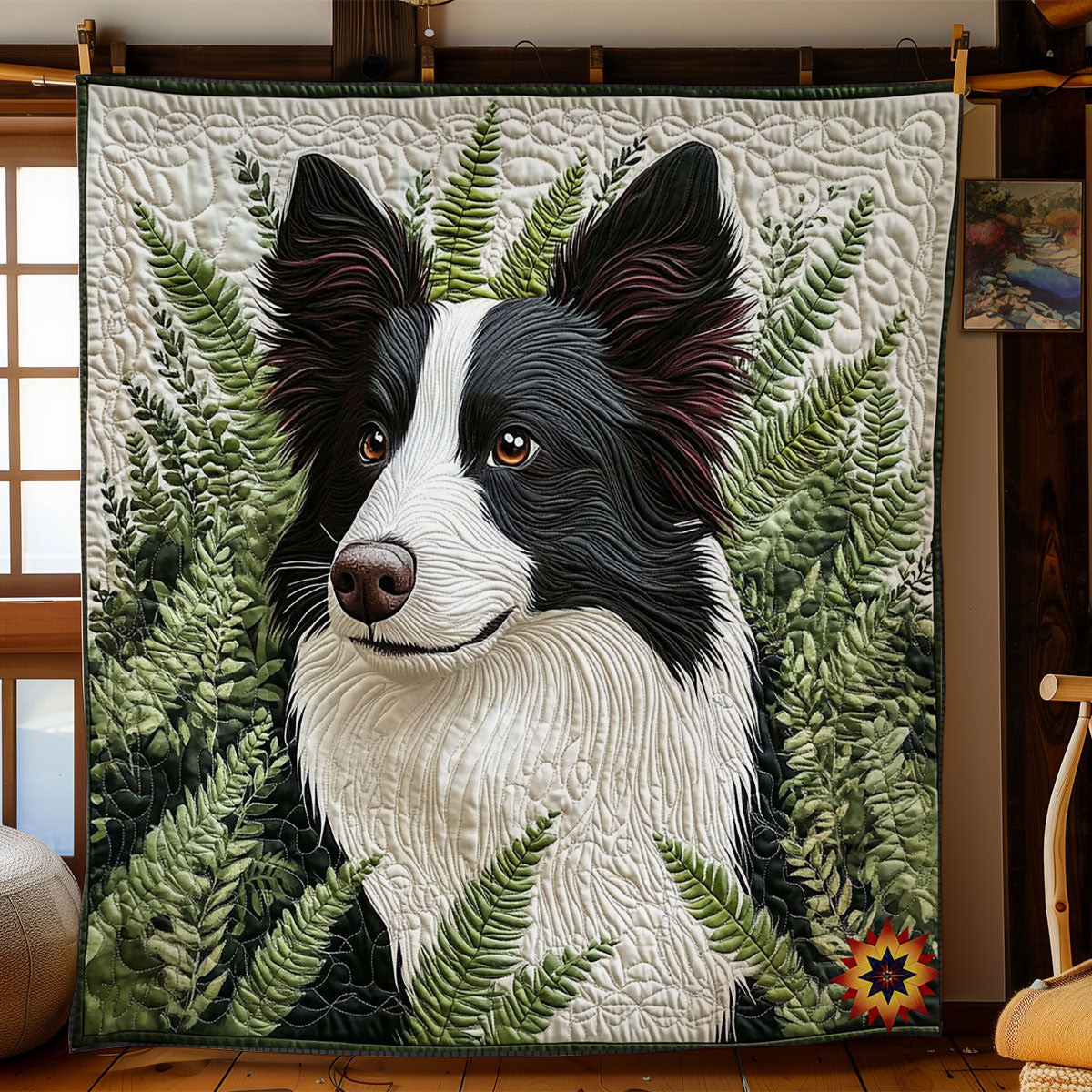 Border Collie Quilt Blanket Mothers Day Blanket Gifts For Mother In Law