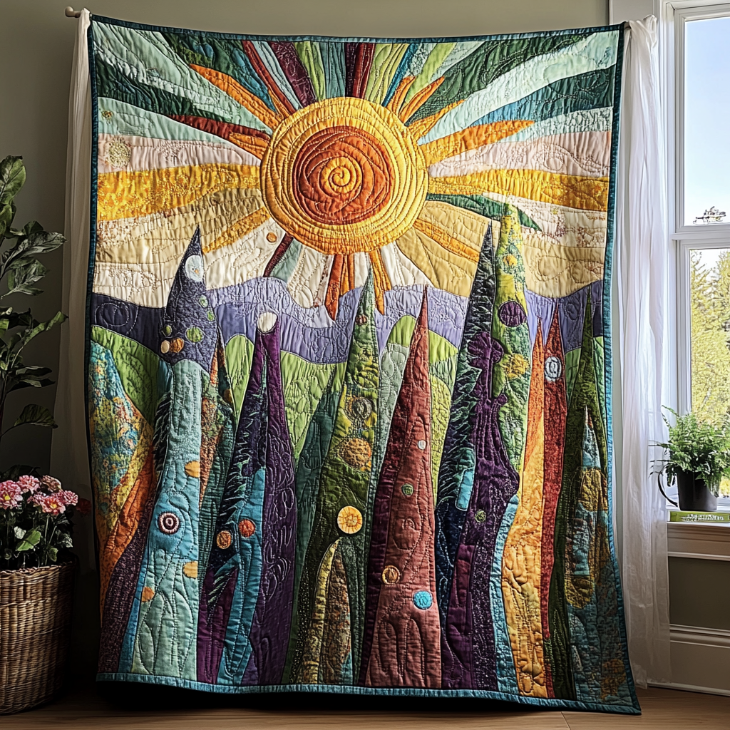 Boreal Dream Quilted Blanket Sofa Couch Throw Blanket Gifts For Someone Who Loves Nature