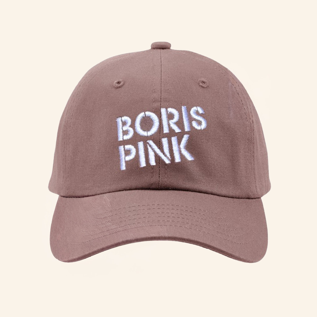 Boris Heavy Rocks Merch Boris Pink Embroidered Hat Christmas Present Ideas For Him Boris Heavy Rocks Merch Boris Pink Embroidered Hat Christmas Present Ideas For Him