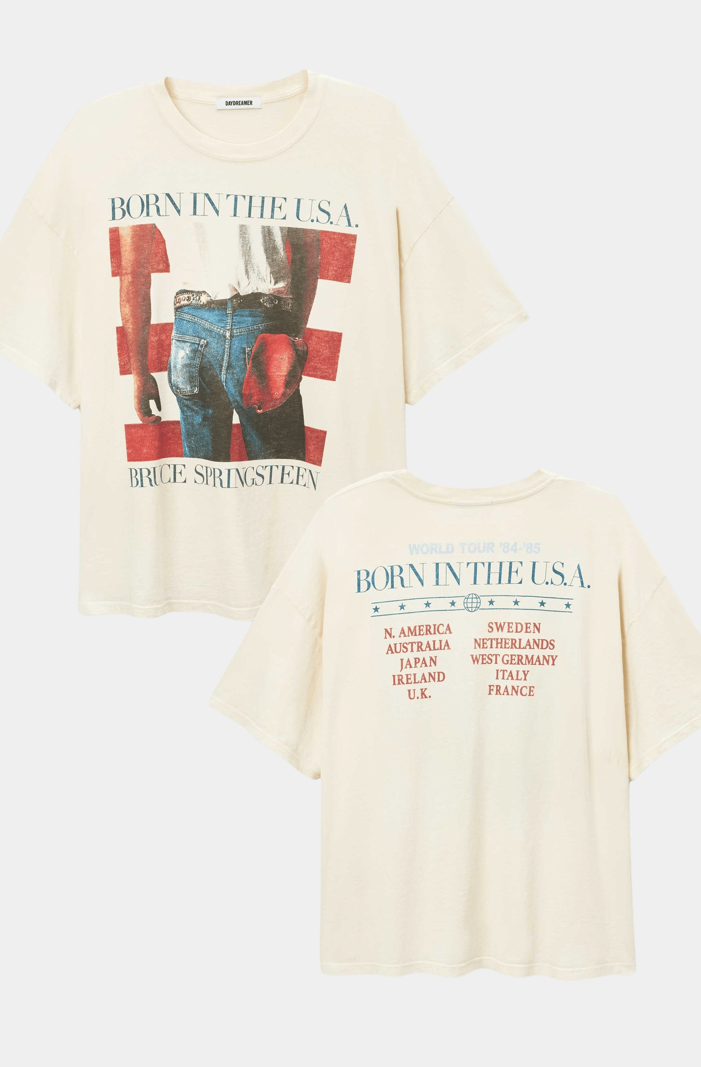 Born In The USA Shirt 2 Sided Viral Trending T-Shirt Unisex Tee Gift for Fan