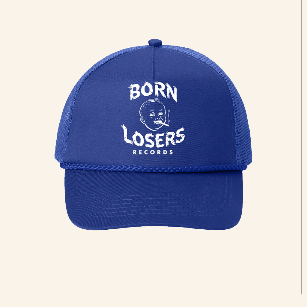 Born Losers Records Merch BLR Label Trucker Hat Christmas Gift Ideas For Friends Born Losers Records Merch BLR Label Trucker Hat Christmas Gift Ideas For Friends