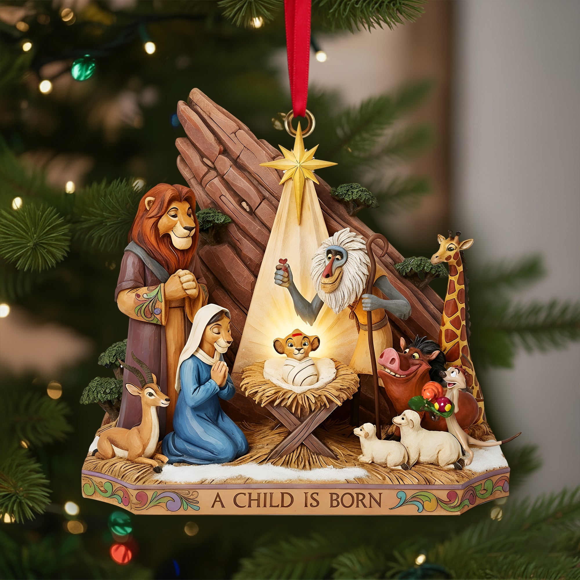 Born Of A Pride Nativity Christmas Ornament - Gifts For Movie Fans - Festive Holiday Keepsake Gift