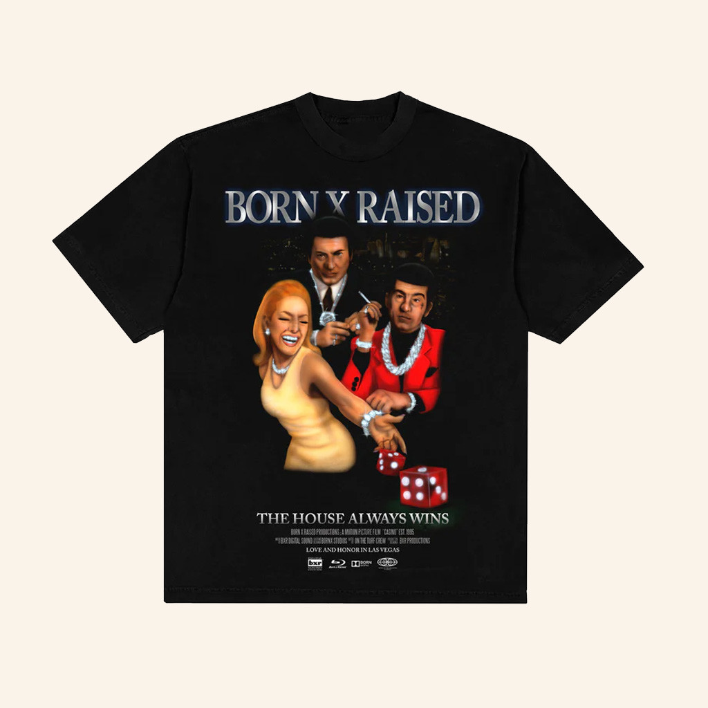 Born X Raised Merch Casino T-Shirt Birthday Gift Ideas For Dad