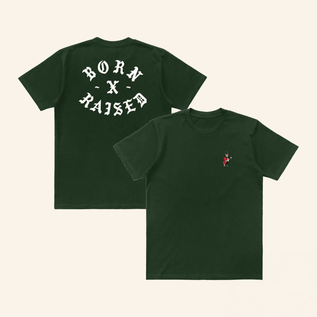 Born X Raised Merch Snooty Rocker T-Shirt Green Gifts For Friends Born X Raised Merch Snooty Rocker T-Shirt Green Gifts For Friends