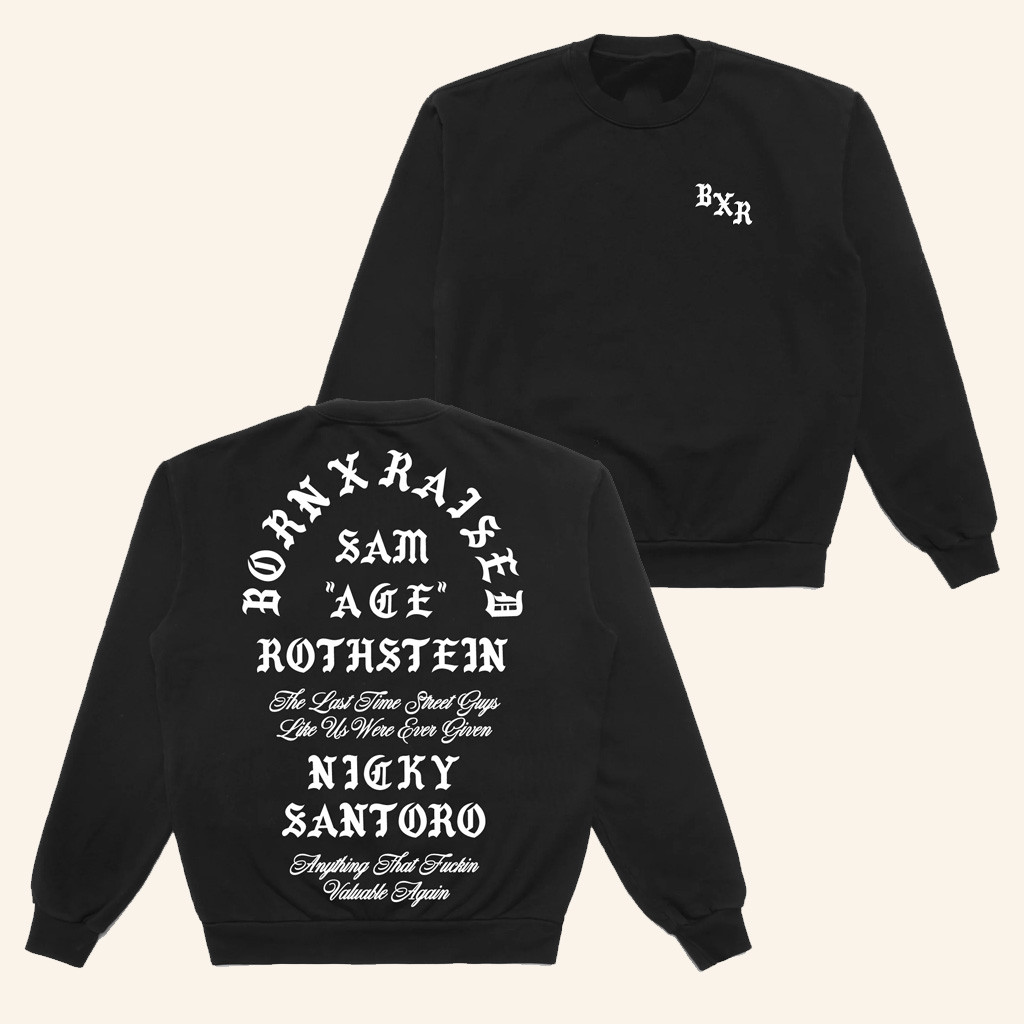 Born X Raised Merch Tangiers Sweatshirt Black Gift Ideas For Husband
