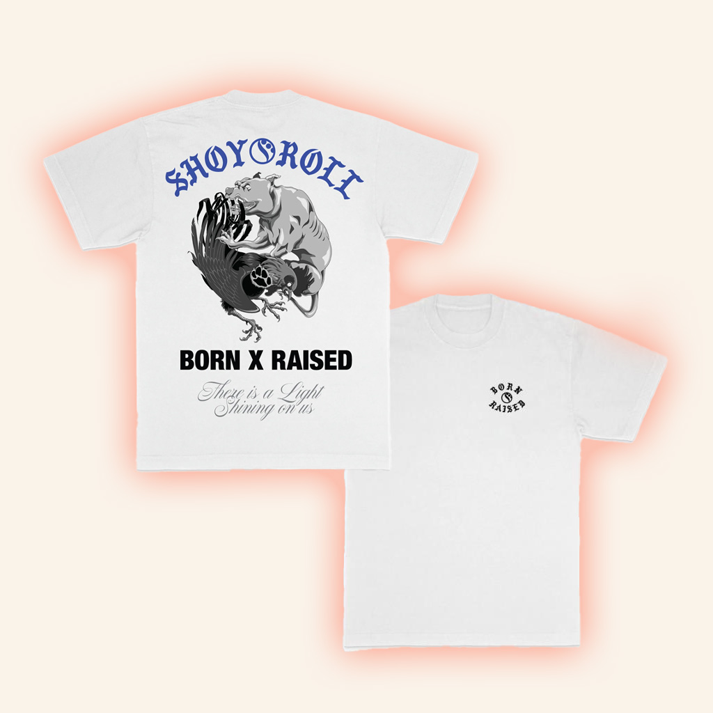 Born X Raised Shoyoroll Balance T-Shirt White Born X Raised Merch Good Gifts For Boyfriend Born X Raised Shoyoroll Balance T-Shirt White Born X Raised Merch Good Gifts For Boyfriend