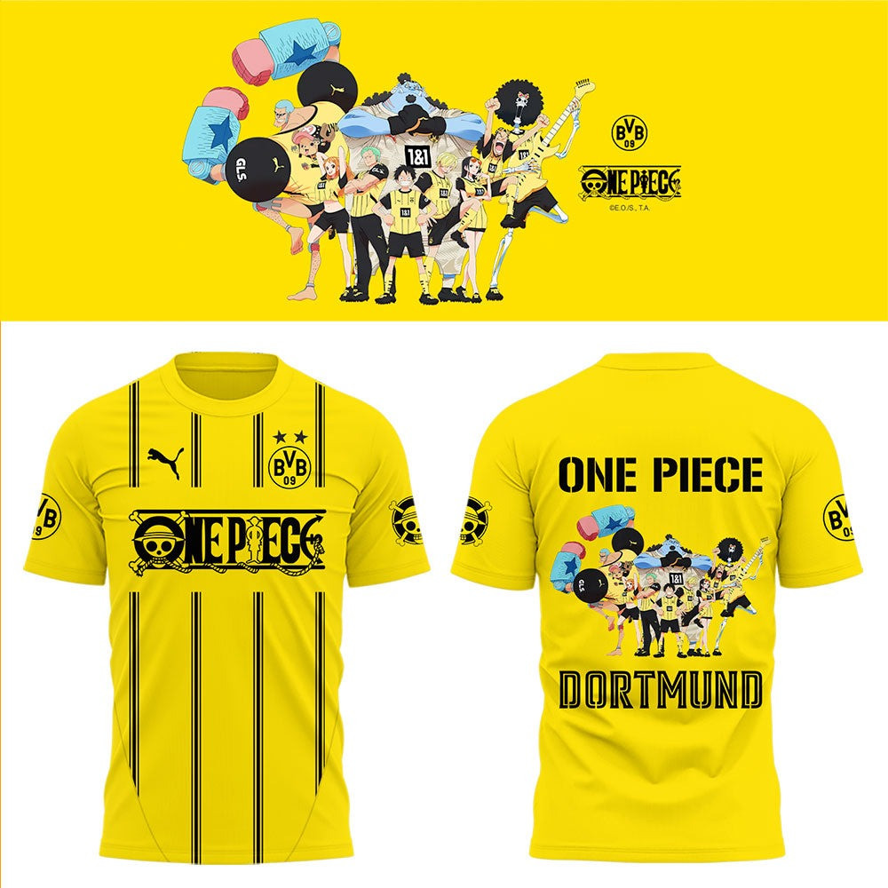 Borussia Dortmund X One Piece Shirt BVB Gift Ideas For Football Lovers