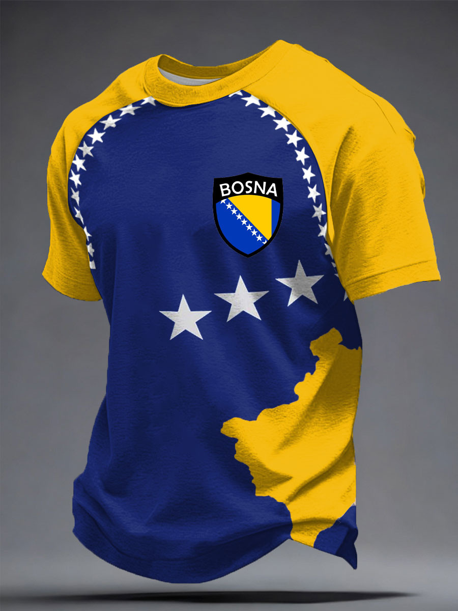 Bosna Bosnia Flag T-Shirt Welcome To FIFA World Cup 2026 Apparel Gift For Bosnia Supporters