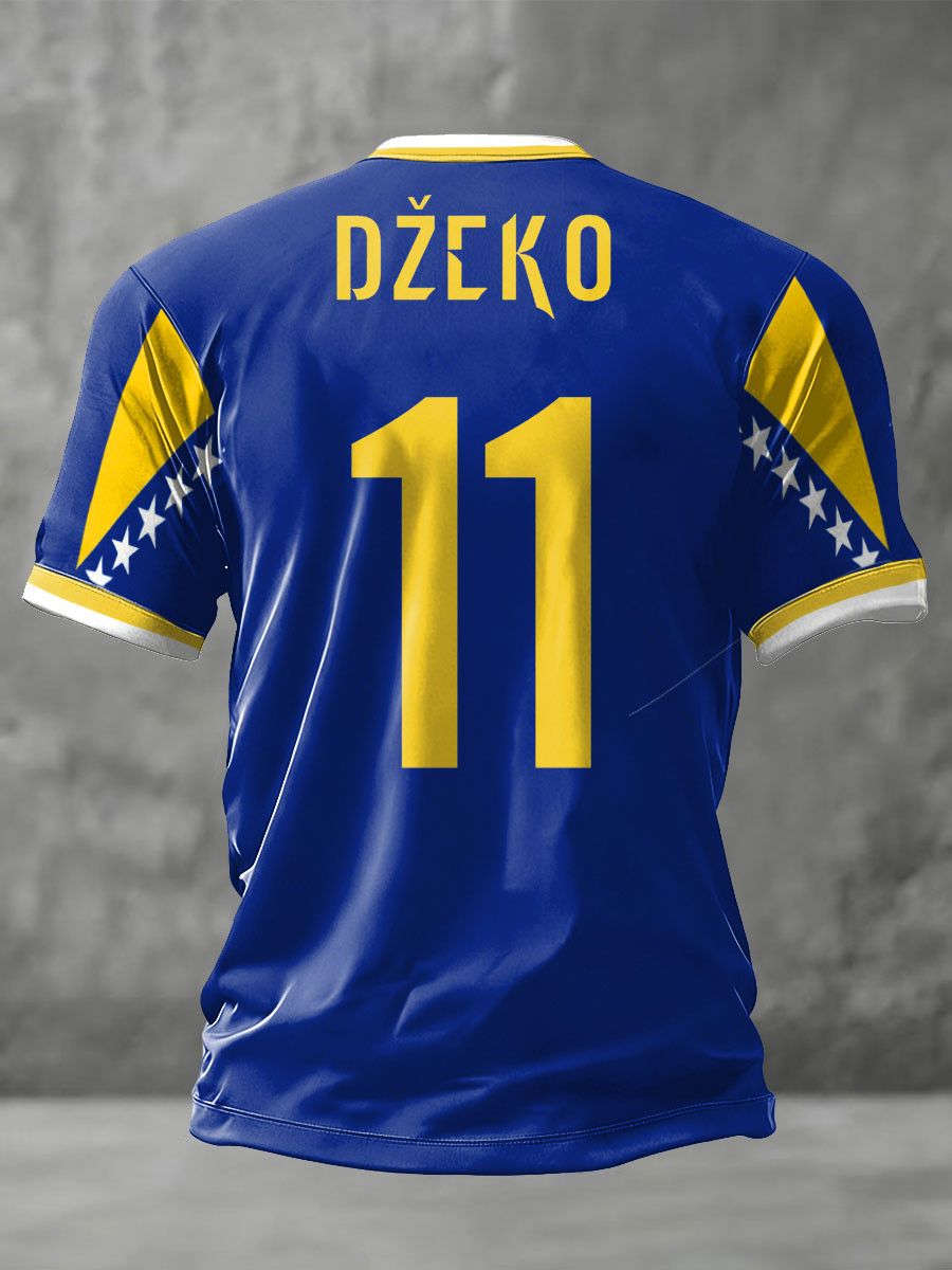 Bosnia Dzeko 11 T-Shirt Welcome To FIFA World Cup 2026 Clothing Bosnia Supporters Gift