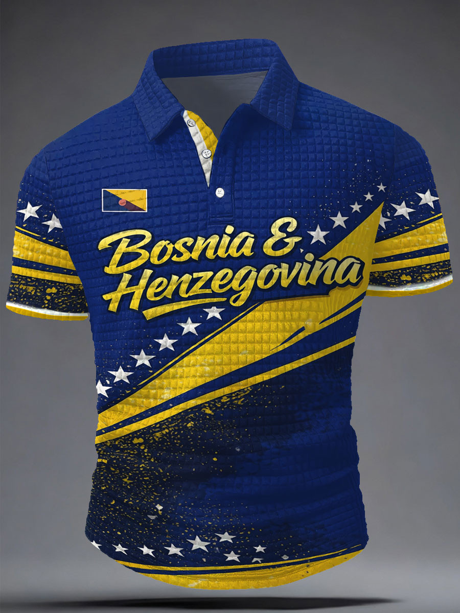Bosnia Herzegovina Polo Shirt Bosnia Flag Fifa World Cup 2026 Clothing Sports Lover Gift