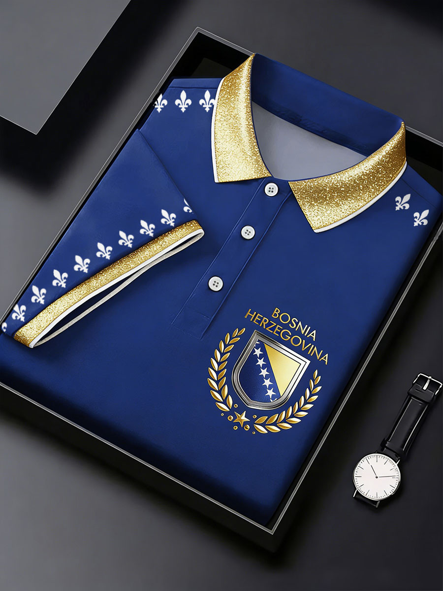 Bosnia Herzegovina Polo Shirt Fifa World Cup 2026 Clothing Gift For Fans