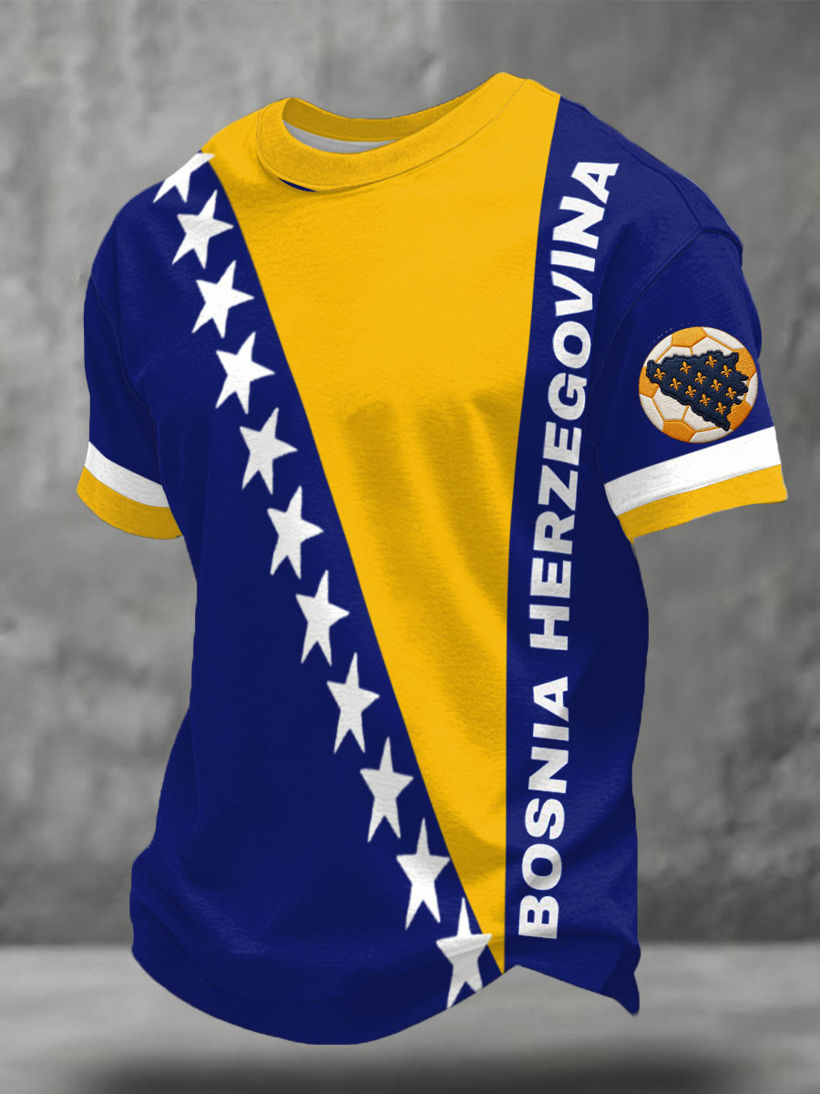 Bosnia Herzegovina T-Shirt Welcome To FIFA World Cup 2026 Apparel Gift For Football Lover