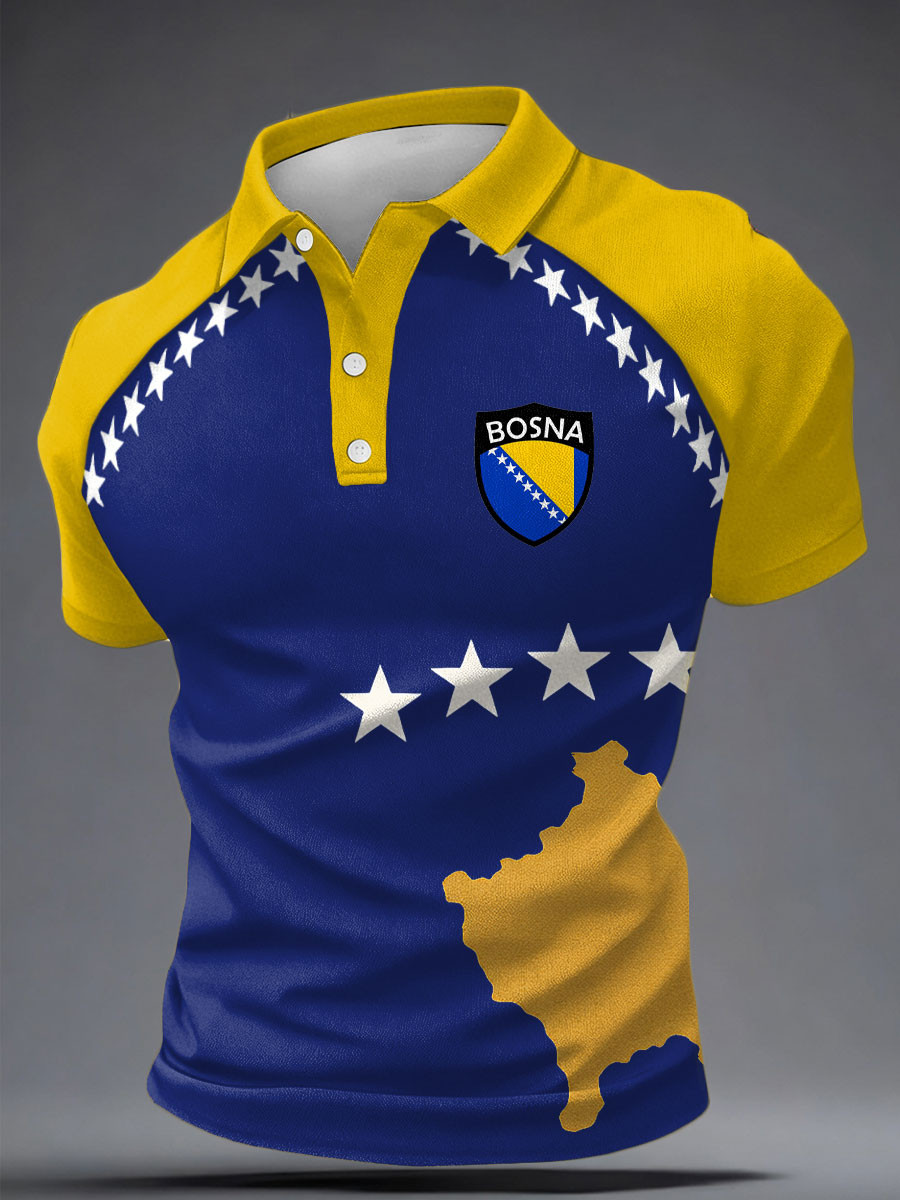 Bosnia Polo Shirt Fifa World Cup 2026 Clothing Bosnia Football Lover Gift