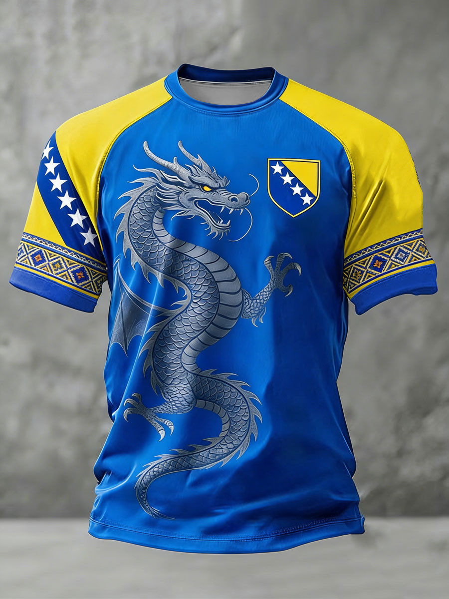 Bosnia ZMAJEVI Football T-Shirt Fifa World Cup 2026 Clothing Gift For Bosnia Fans