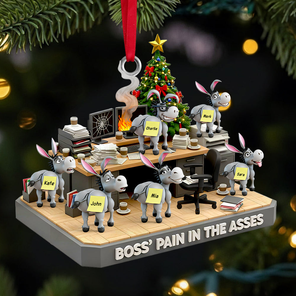 Boss�s Donkey Squad Christmas Ornament Personalized Gifts for Coworkers - Cute Christmas Tree Gift Idea Boss�s Donkey Squad Christmas Ornament Personalized Gifts for Coworkers - Cute Christmas Tree Gift Idea