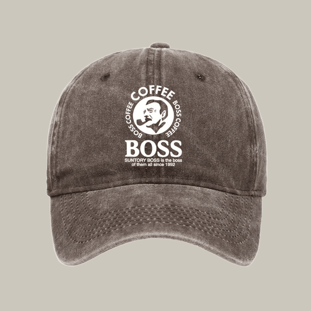 Boss Is The Boss Of Them All Washed Cap Aesthetic Baseball Caps Christmas Gift For Son