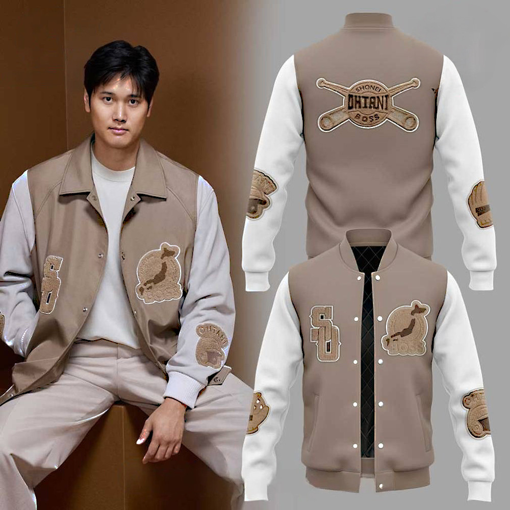 BOSS x Shohei Ohtani Special Baseball Jacket Gift For Him On Birthday