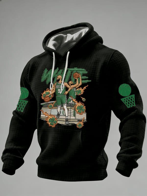 Boston Basketball Game Day Hoodie Celtics Super Bowl Merch Boston Victory Clothing Men's