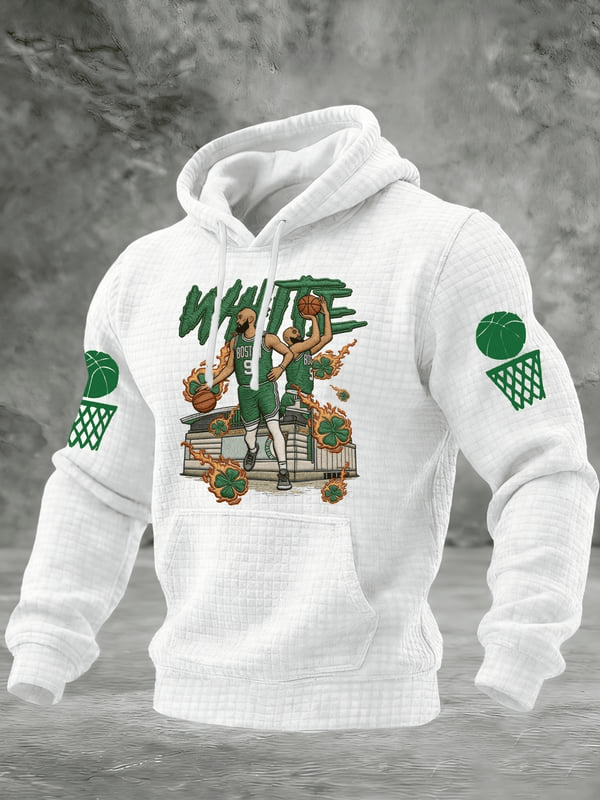 Boston Basketball Game Day Hoodie Celtics Super Bowl Merch Boston Victory Clothing Men's