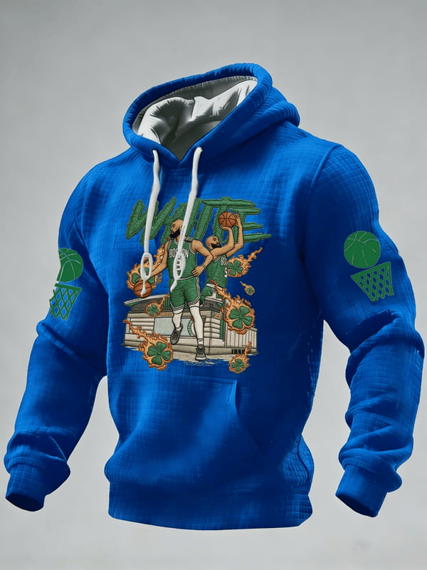 Boston Basketball Game Day Hoodie Celtics Super Bowl Merch Boston Victory Clothing Men's