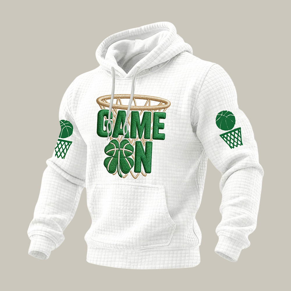 Boston Basketball Game On Hoodie Basketball Apparel Game Day Gift For Dad