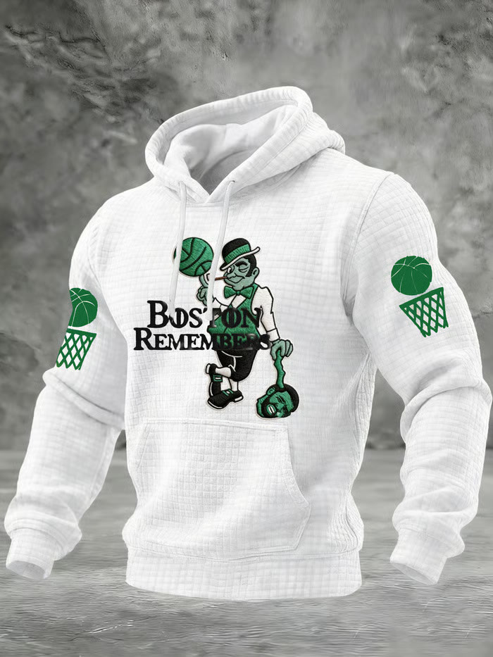 Boston Basketball Hoodie Boston Remember Hoodie Game Day Apparel Gifts For Basketball Fan