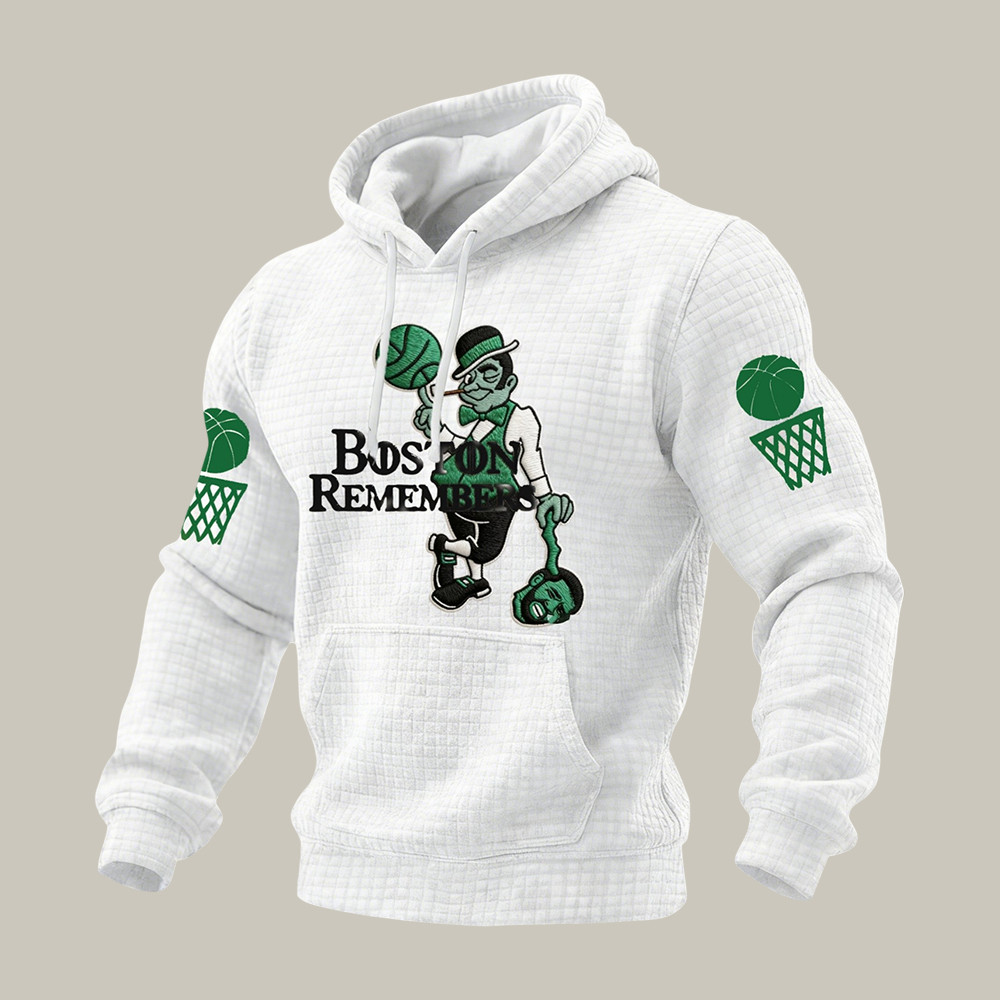 Boston Basketball Hoodie Game Day Basketball Hooded Sweatshirt Gift For Fans
