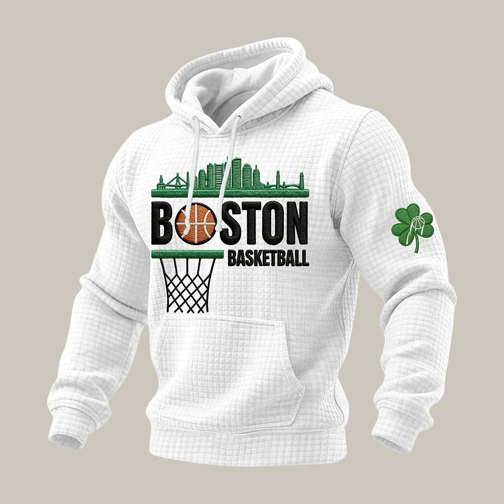Boston Basketball Hoodie Game Day Clothing Basketball Lover Present For Dad