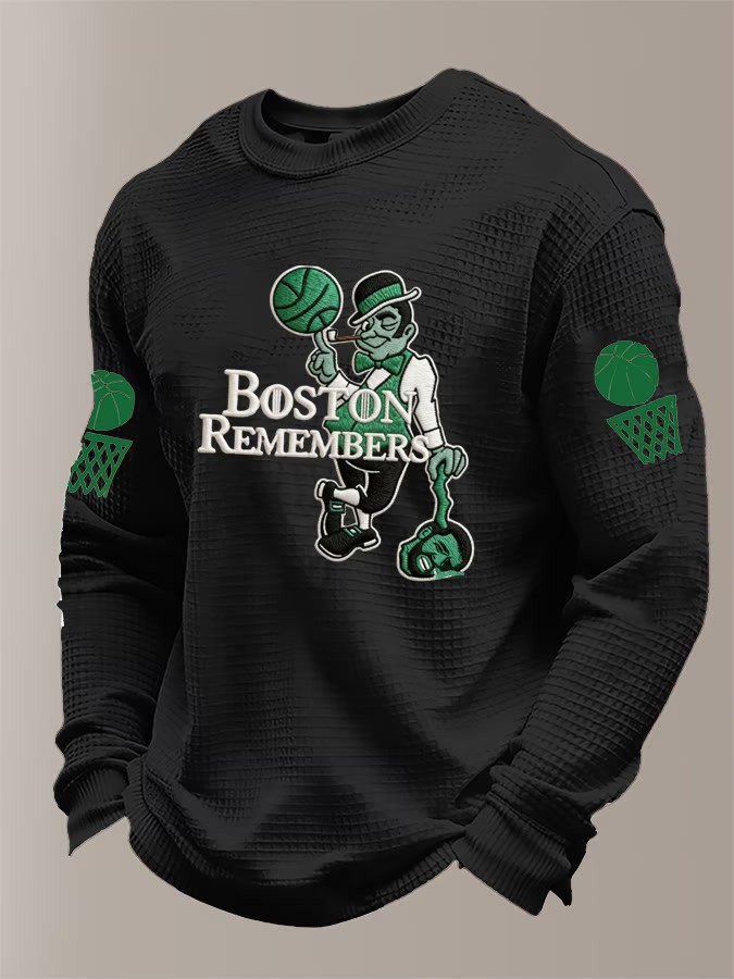 Boston Basketball Long Sleeve Shirt Boston Remember Game Day Apparel Gifts For Basketball Fan
