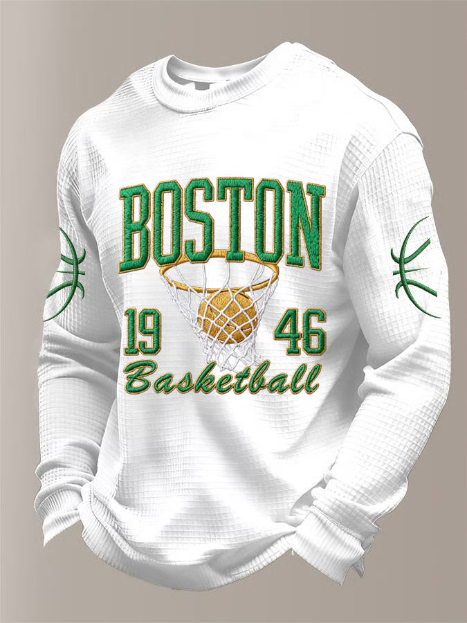 Boston Basketball Long Sleeve Shirt Game Day Merch Boston Pride Clothes Gifts For Basketball Fan