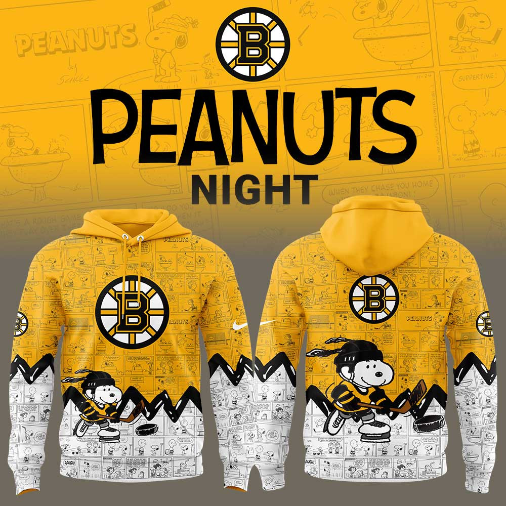 Boston Bruins Anniversary of Peanuts Hoodie Unique Gifts For Football Lovers