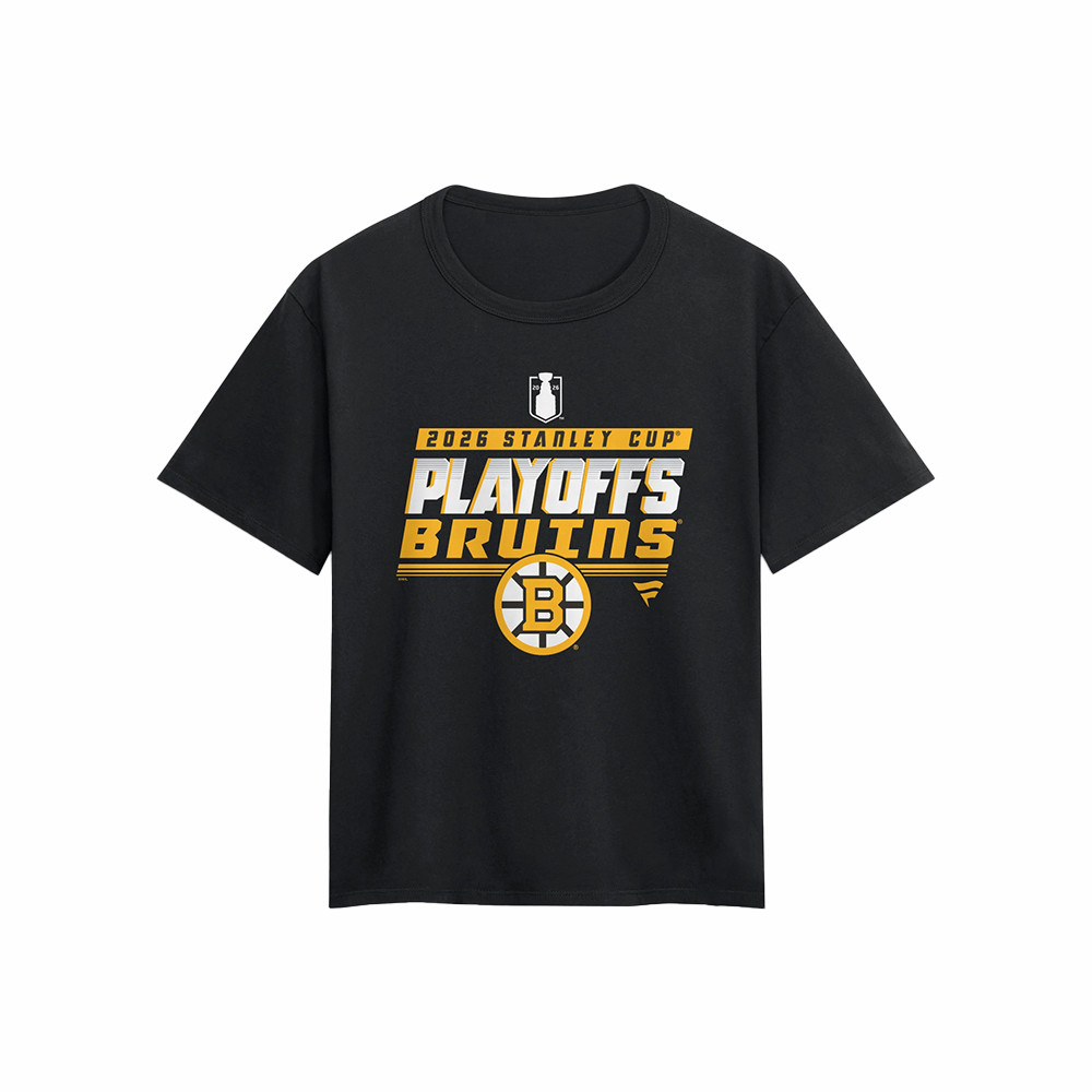 Boston Bruins Black Stanley Cup Playoffs T-Shirt Hockey Apparel Best Fans Gift Idea
