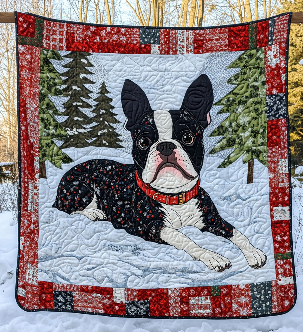 Boston Buddy Quilted Blanket Gifts For Pet Owners