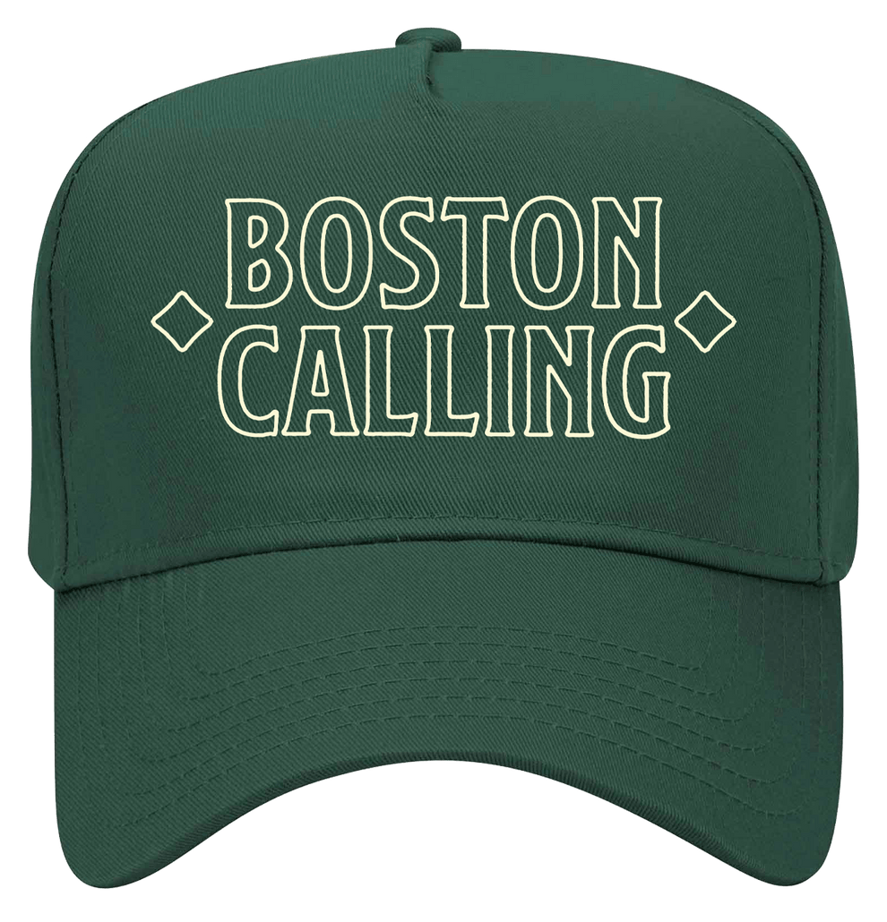 Boston Calling Merch Green Hat Men's Women's Cap Boston Calling Merchandsie Gifts