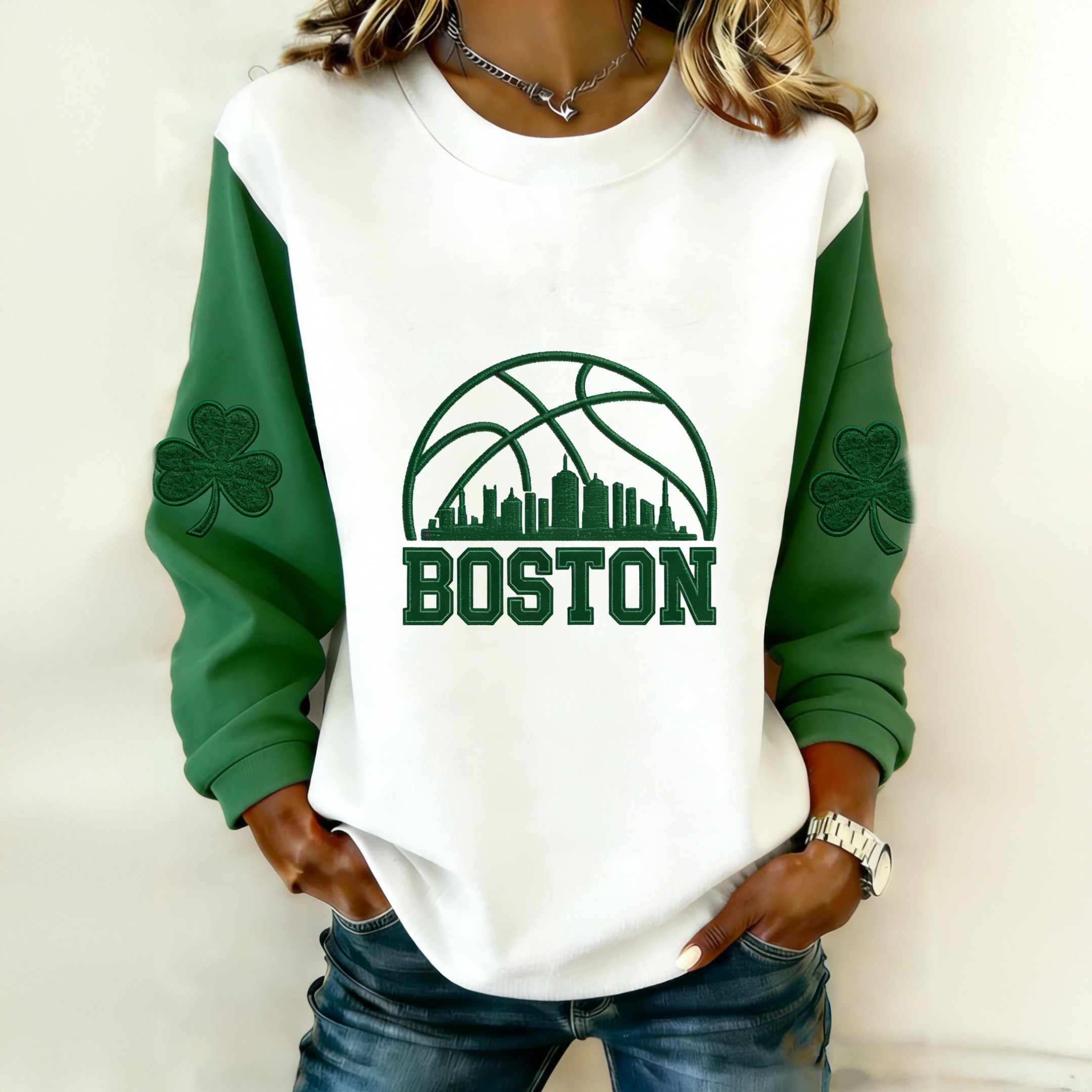 Boston Celtics Basketball Sweatshirt Game Day Clothing Basketball Lover Present