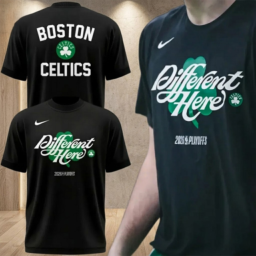 Boston Celtics Different Here 2026 T-Shirt Boston Celtics Merch Basketball Lover Gifts
