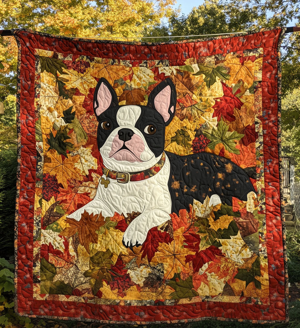 Boston Charm Quilted Blanket Gifts For Pet Owners