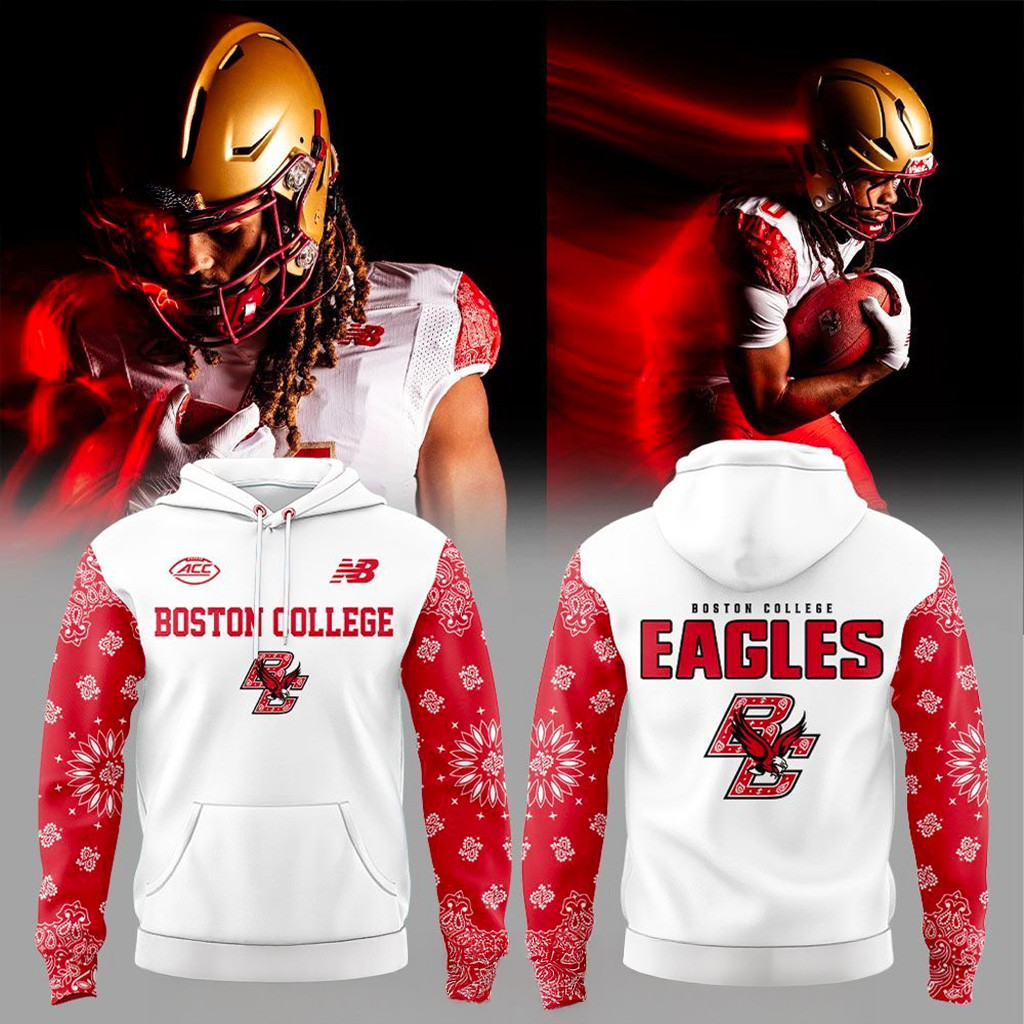 Boston College Football New Uniform 2025 Hoodie BC Eagles Merch Gift Ideas For Father